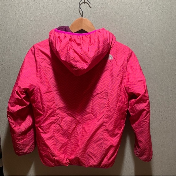 The North Face // Girls' Reversible Puffer Jacket Coat Size Medium (10/12) - Picture 4 of 16